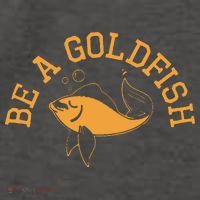 Be A Goldfish Golden Fish Vector Backpack