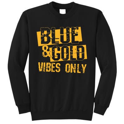 Blue And Gold Game Day Group For High School Football Sweatshirt