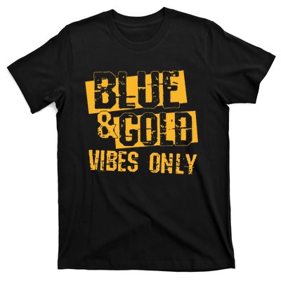 Blue And Gold Game Day Group For High School Football T-Shirt