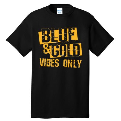 Blue And Gold Game Day Group For High School Football Tall T-Shirt