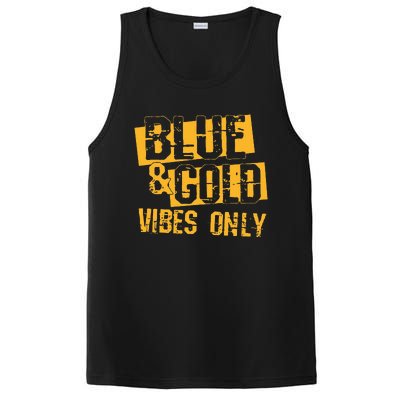 Blue And Gold Game Day Group For High School Football PosiCharge Competitor Tank