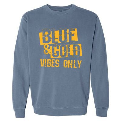 Blue And Gold Game Day Group For High School Football Garment-Dyed Sweatshirt