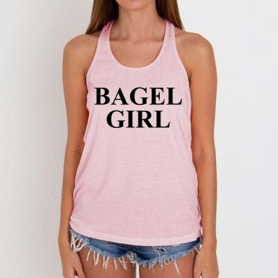 Bagel Awesome Great Bagels Lover Design Gift Women's Knotted Racerback Tank