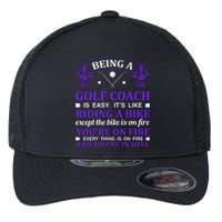 Being A Golf Coach Is Easy It's Like Riding A Bike Flexfit Unipanel Trucker Cap