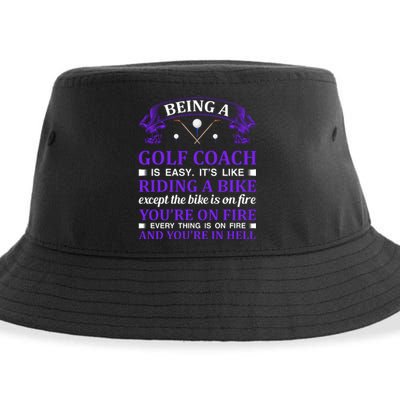 Being A Golf Coach Is Easy It's Like Riding A Bike Sustainable Bucket Hat