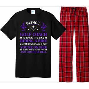 Being A Golf Coach Is Easy It's Like Riding A Bike Pajama Set