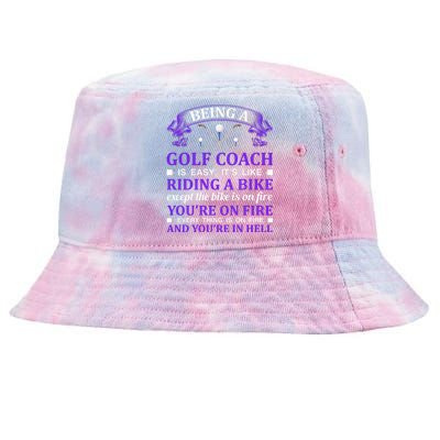 Being A Golf Coach Is Easy It's Like Riding A Bike Tie-Dyed Bucket Hat