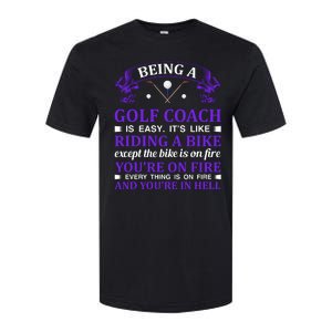 Being A Golf Coach Is Easy It's Like Riding A Bike Softstyle CVC T-Shirt