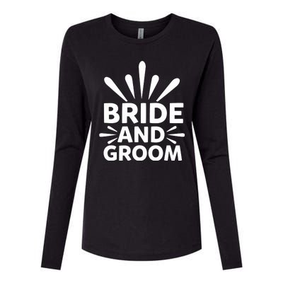 Bride And Groom Womens Cotton Relaxed Long Sleeve T-Shirt