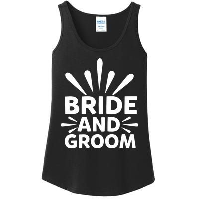 Bride And Groom Ladies Essential Tank