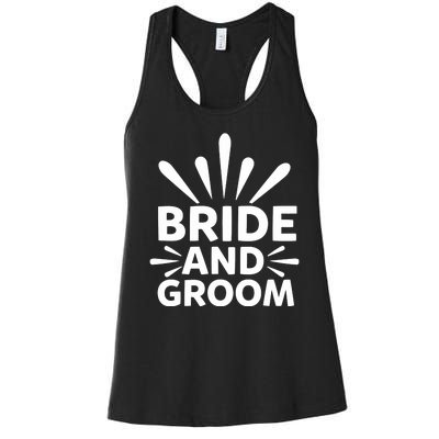 Bride And Groom Women's Racerback Tank