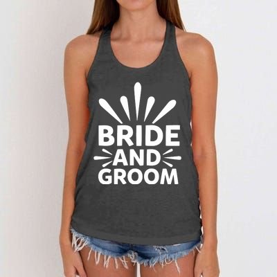 Bride And Groom Women's Knotted Racerback Tank