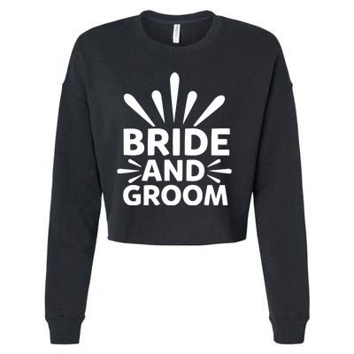 Bride And Groom Cropped Pullover Crew