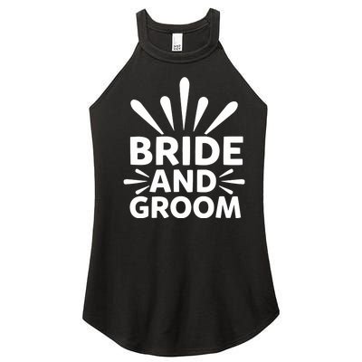 Bride And Groom Women's Perfect Tri Rocker Tank