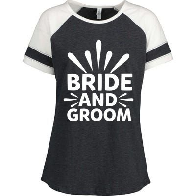 Bride And Groom Enza Ladies Jersey Colorblock Tee