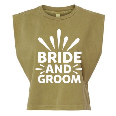 Bride And Groom Garment-Dyed Women's Muscle Tee