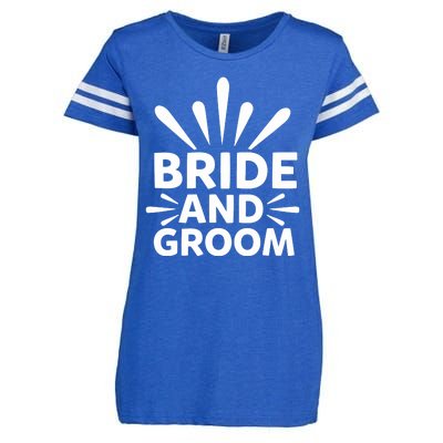 Bride And Groom Enza Ladies Jersey Football T-Shirt