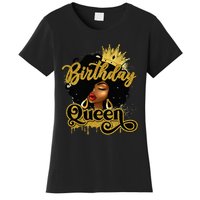 Birthday Afro Girl Melanin Queen African American  Women's T-Shirt