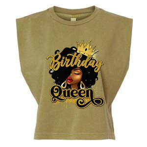 Birthday Afro Girl Melanin Queen African American  Garment-Dyed Women's Muscle Tee