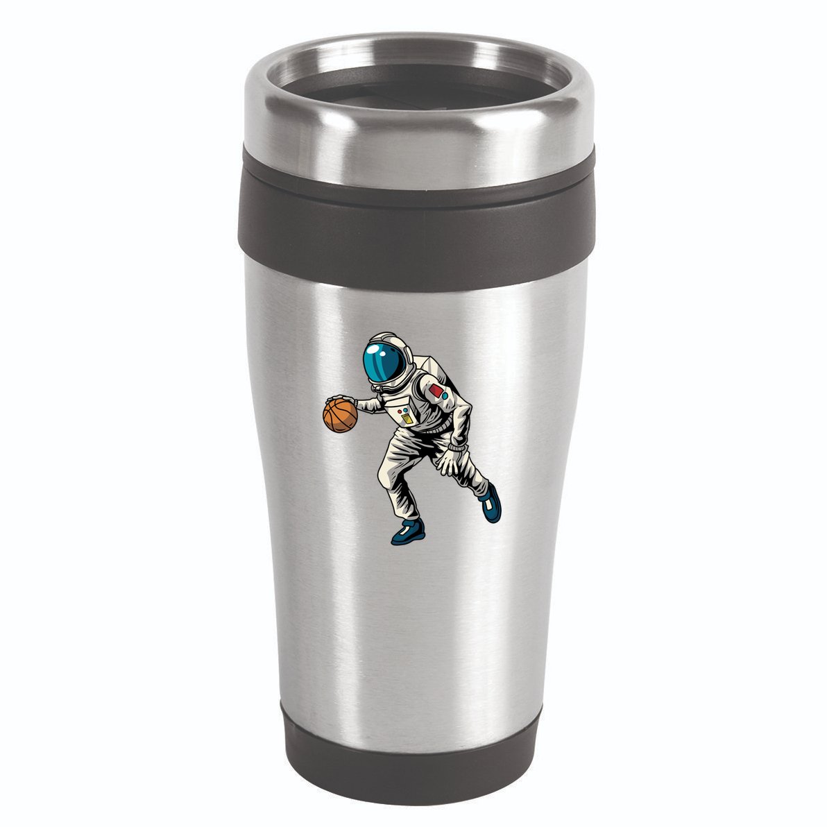 Basketball Astronaut Gift Hoops Streetball Baller Basketball Gift 16oz Travel Tumbler