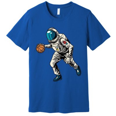 Basketball Astronaut Gift Hoops Streetball Baller Basketball Gift Premium T-Shirt