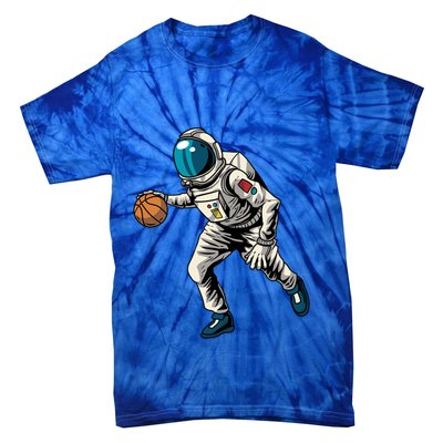 Basketball Astronaut Gift Hoops Streetball Baller Basketball Gift Tie-Dye T-Shirt
