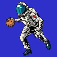 Basketball Astronaut Gift Hoops Streetball Baller Basketball Gift Kids T-Shirt