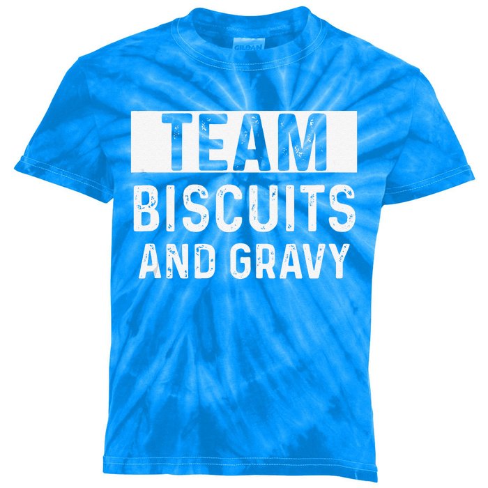 Biscuits And Gravy Thanksgiving Party Kids Tie-Dye T-Shirt