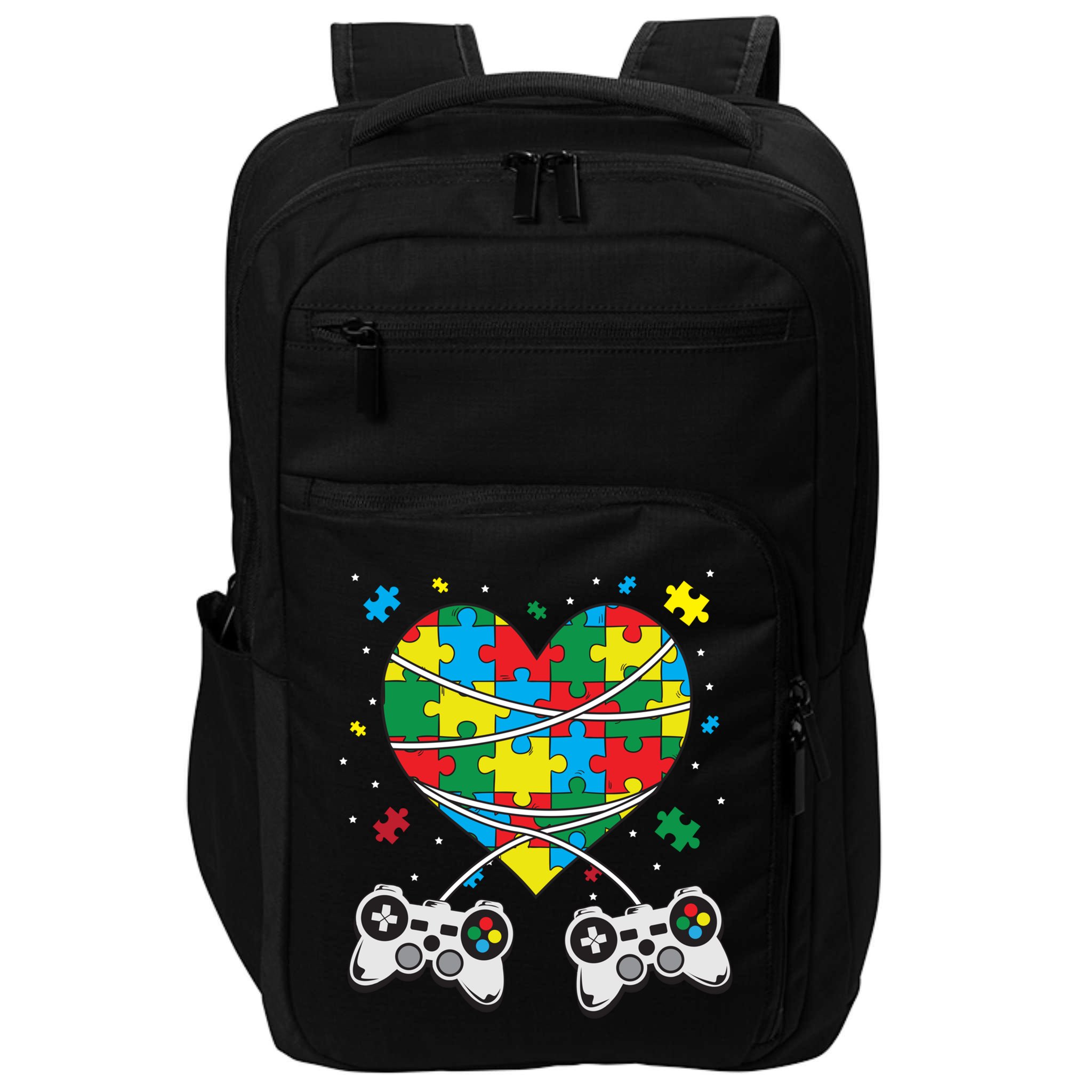 Boys Autism Gift Game Autism Awareness Month Day Men Kids Cool Gift Impact Tech Backpack