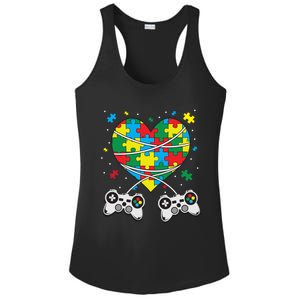 Boys Autism Gift Game Autism Awareness Month Day Men Kids Cool Gift Ladies PosiCharge Competitor Racerback Tank