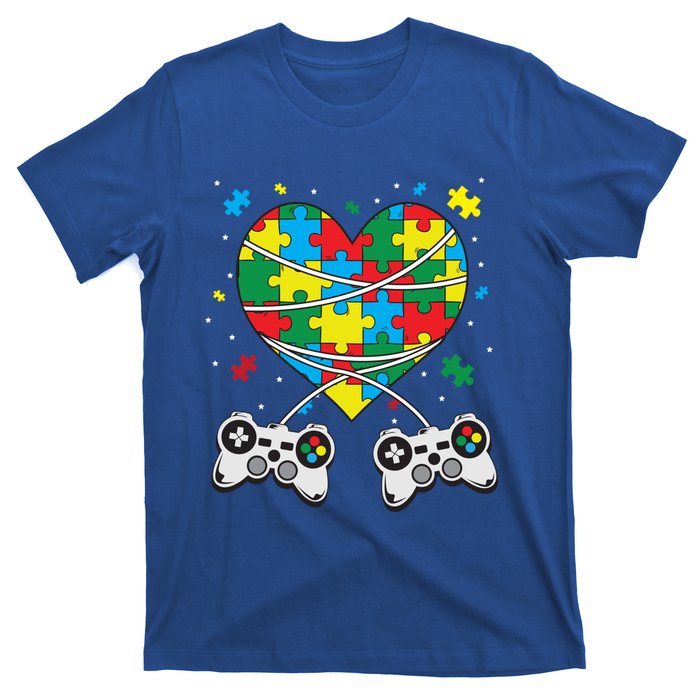 Boys Autism Gift Game Autism Awareness Month Day Men Kids Cool Gift T-Shirt