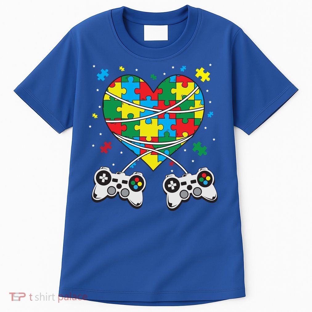 Boys Autism Gift Game Autism Awareness Month Day Men Kids Cool Gift Tall T-Shirt