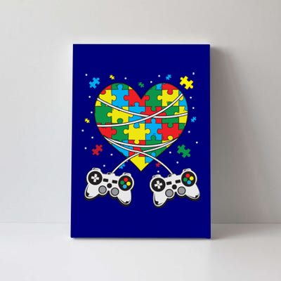 Boys Autism Gift Game Autism Awareness Month Day Men Kids Cool Gift Canvas