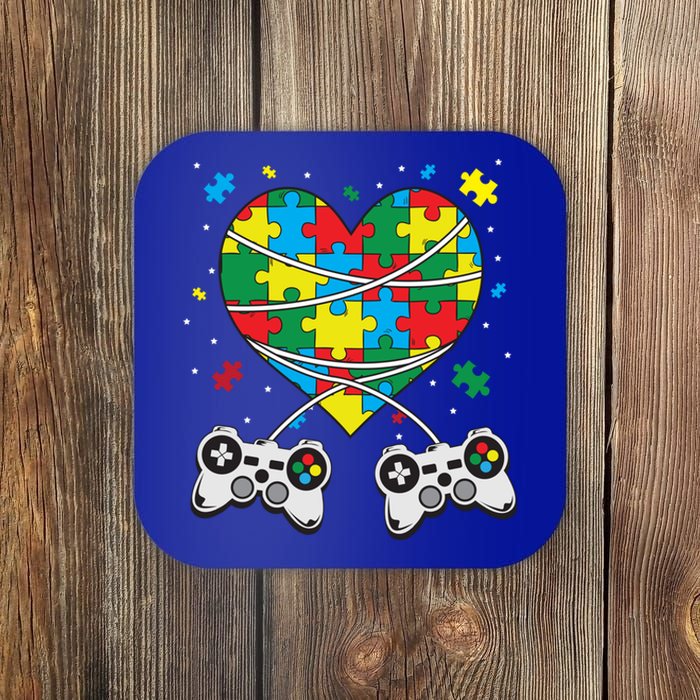 Boys Autism Gift Game Autism Awareness Month Day Men Kids Cool Gift Coaster