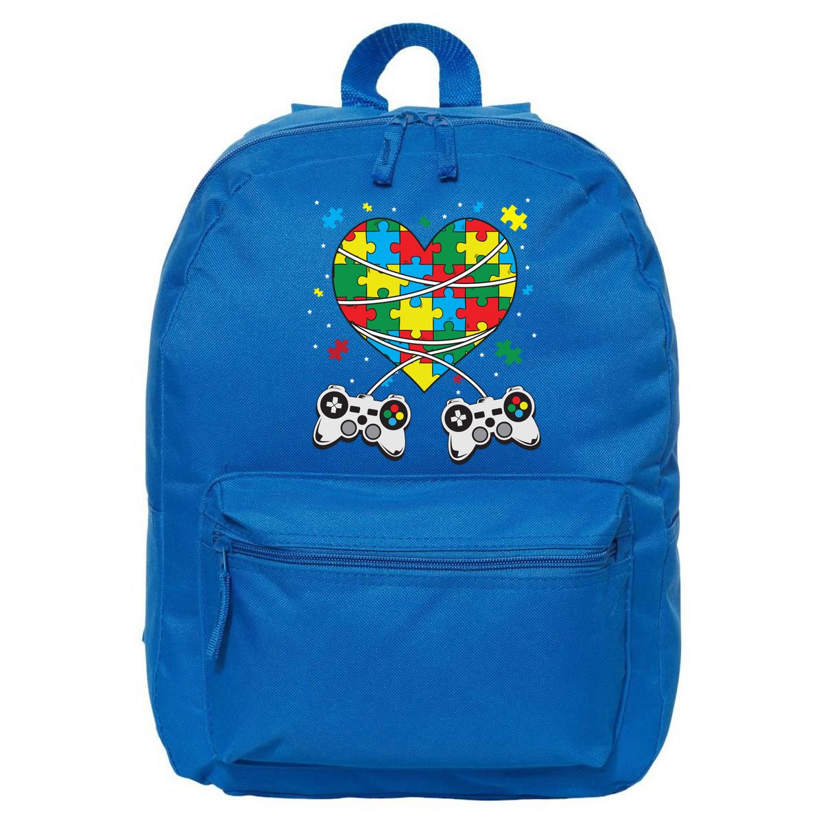 Boys Autism Gift Game Autism Awareness Month Day Men Kids Cool Gift 16 in Basic Backpack