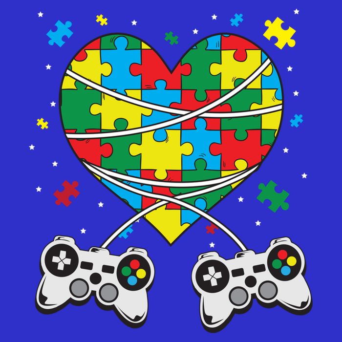Boys Autism Gift Game Autism Awareness Month Day Men Kids Cool Gift 16 in Basic Backpack