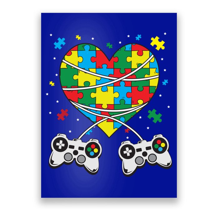 Boys Autism Gift Game Autism Awareness Month Day Men Kids Cool Gift Poster