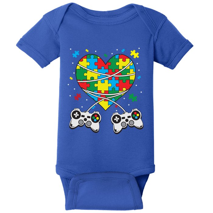 Boys Autism Gift Game Autism Awareness Month Day Men Kids Cool Gift Baby Bodysuit