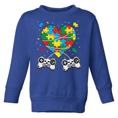 Boys Autism Gift Game Autism Awareness Month Day Men Kids Cool Gift Toddler Sweatshirt