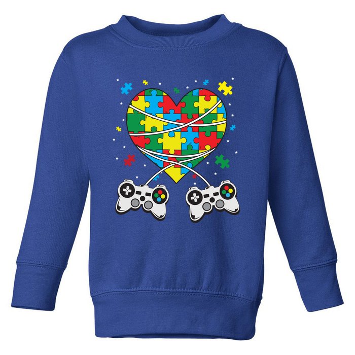 Boys Autism Gift Game Autism Awareness Month Day Men Kids Cool Gift Toddler Sweatshirt