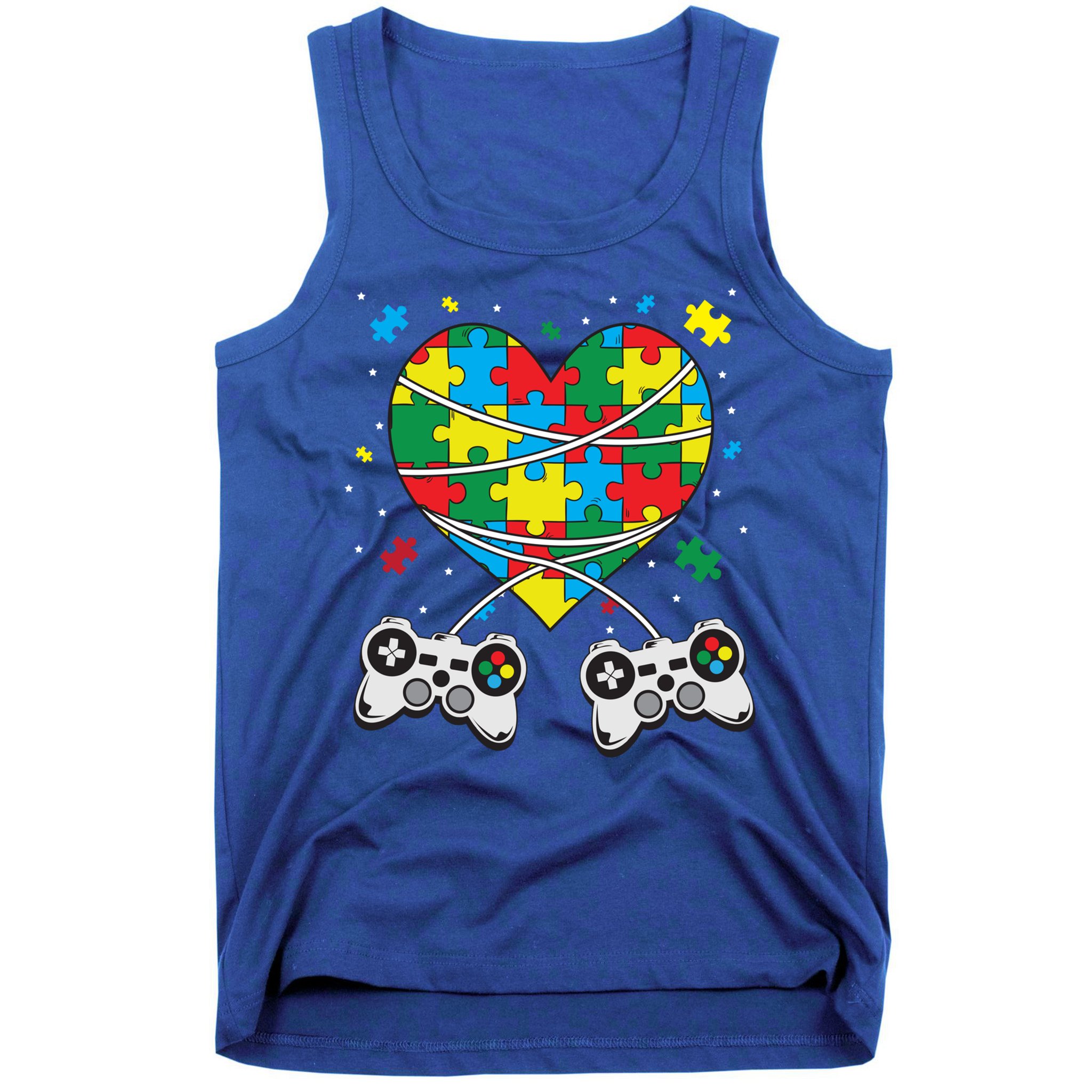 Boys Autism Gift Game Autism Awareness Month Day Men Kids Cool Gift Tank Top