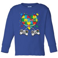 Boys Autism Gift Game Autism Awareness Month Day Men Kids Cool Gift Toddler Long Sleeve Shirt