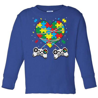 Boys Autism Gift Game Autism Awareness Month Day Men Kids Cool Gift Toddler Long Sleeve Shirt