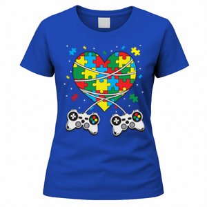 Boys Autism Gift Game Autism Awareness Month Day Men Kids Cool Gift Women's T-Shirt