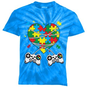 Boys Autism Gift Game Autism Awareness Month Day Men Kids Cool Gift Kids Tie-Dye T-Shirt