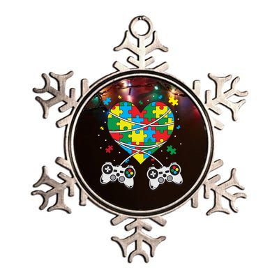 Boys Autism Gift Game Autism Awareness Month Day Men Kids Cool Gift Metallic Star Ornament