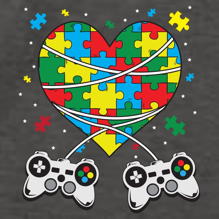 Boys Autism Gift Game Autism Awareness Month Day Men Kids Cool Gift Vector Backpack