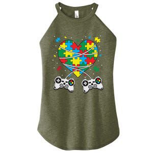 Boys Autism Gift Game Autism Awareness Month Day Men Kids Cool Gift Women's Perfect Tri Rocker Tank