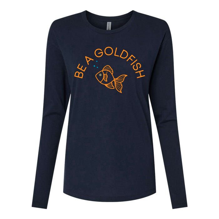 Be A Goldfish Womens Cotton Relaxed Long Sleeve T-Shirt