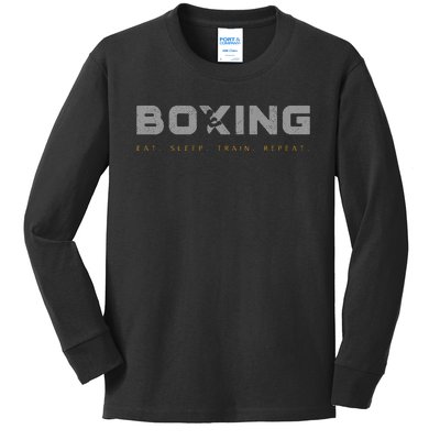 Boxing Apparel Gift For Men Kids Long Sleeve Shirt